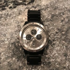 Nixon 48-20 Chrono watch black/Silver